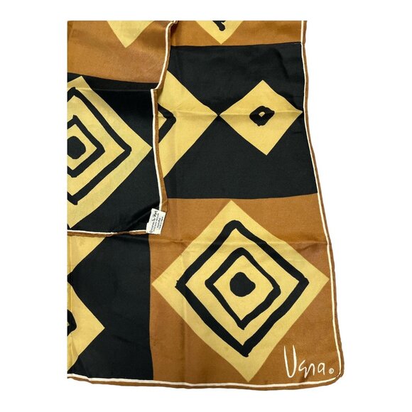 Vintage Vera Neumann Geometric Square Scarf –  Handrolled, Japan, - Picture 2 of 3